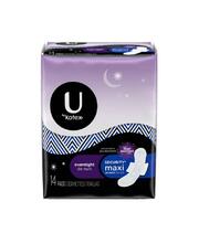 U By Kotex Security Maxi Overnight Pads With Wings Regular 14 ct: $21.00