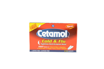 Cetamol Cold And Flu Night Time 20 Capsules: $16.85