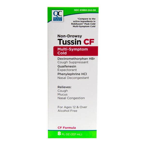 QC Non-Drowsy Multi Symptom Cough Suppressant  8fl oz