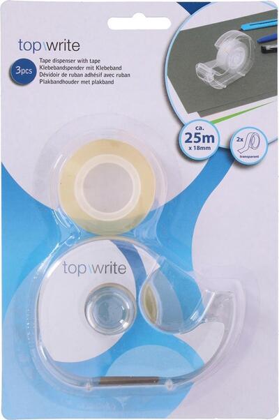 Topwrite Dispenser with Tape 3pcs