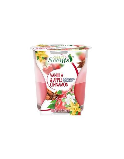 Great Scents Vanilla & Apple Cinnamon Scented Candle 3oz: $6.50