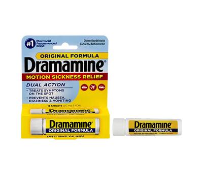 Dramamine Original Motion Sickness Relief Tabs 12's: $21.50