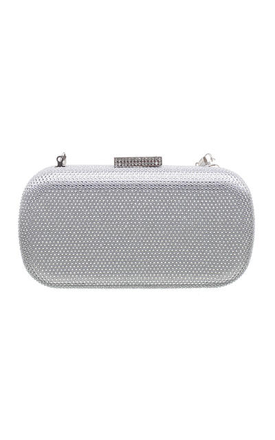 Bessie Classic Studded Oval Clutch Bag