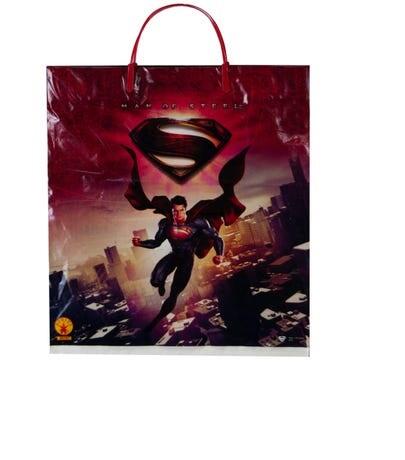 DNR Superman Plastic Tote Bag: $2.00