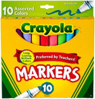 Crayola Broad Line Markers 10ct: $14.00