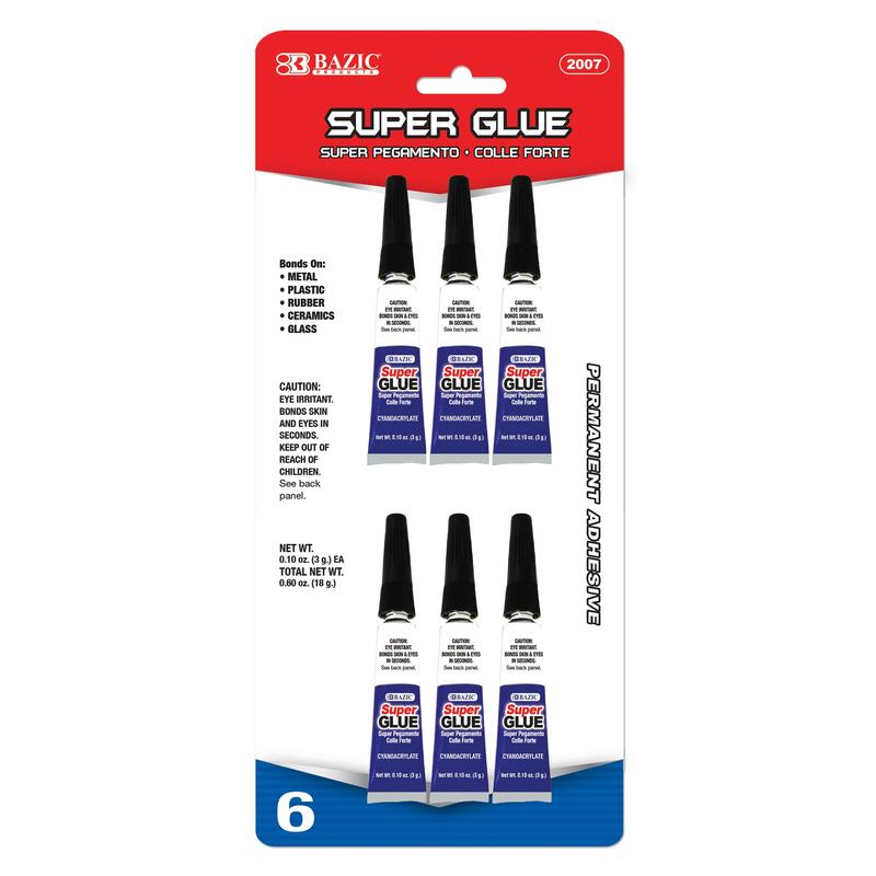 Bazic 3g Super Glue 6pk