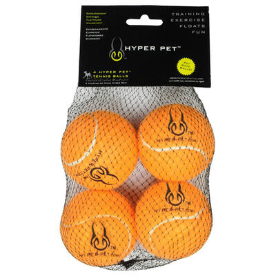 Hyper Pet Tennis Balls 4pk Orange