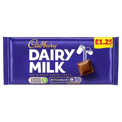 Cadbury Dairy Milk 95g: $7.00