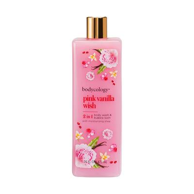 Bodycology 2-In-1 Body Wash & Bubble Bath Pink Vanilla Wish 473ml