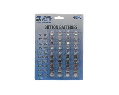 Batteries Button 40 pieces