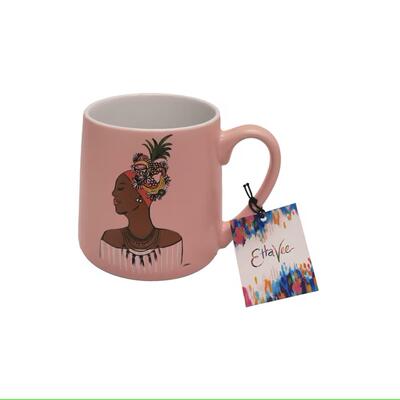 EttaVee African Ceramic Mug 20oz