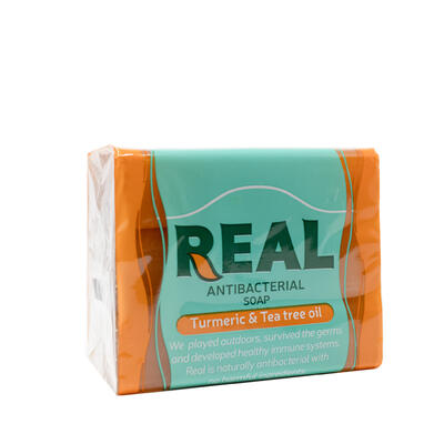 Real Antibacterial Soap Turmeric & Tea Tree Oil 125g x 3 pack: $11.25