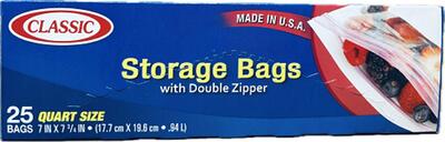 Classic Storage Quart Size Bag 25ct