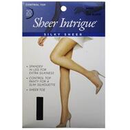 Sheer Intrigue Off Black Silky Pantyhose XXL: $3.00
