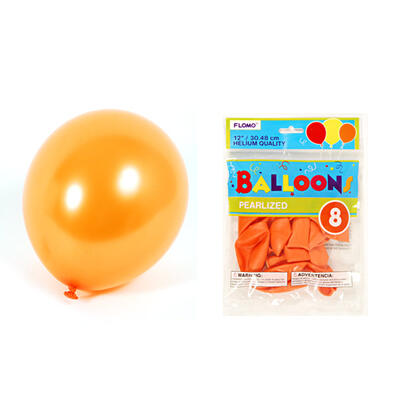 Birthday Orange Pearlized Balloon 12
