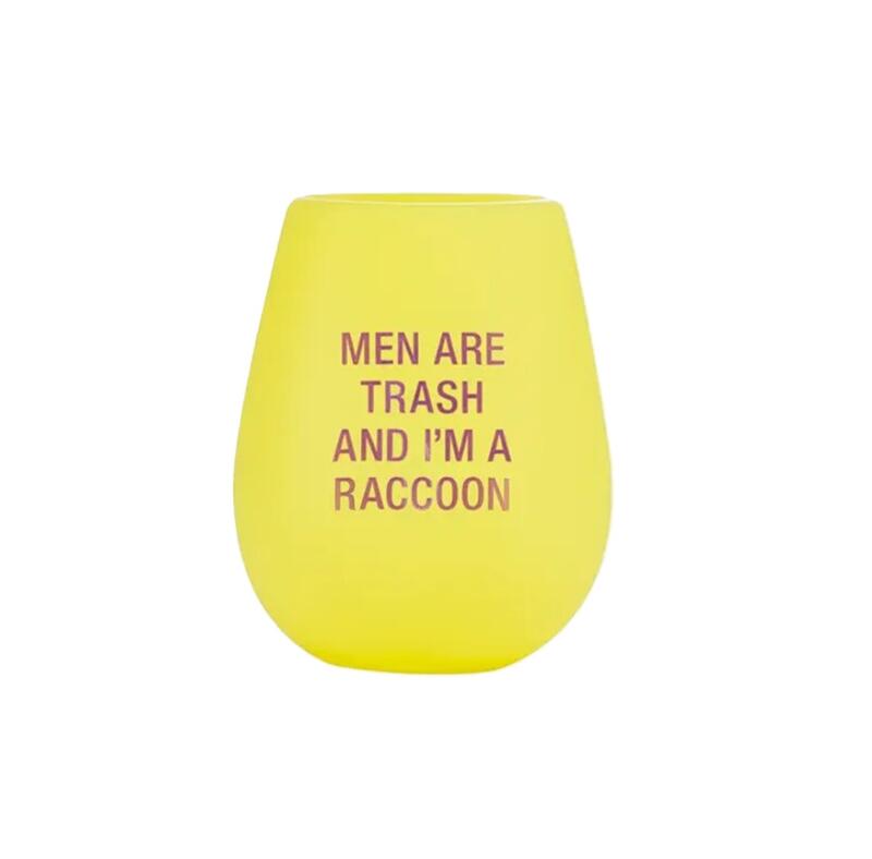 Men Are Trash Silicone Wine Cup 12.5oz