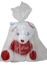 Valentine Teddy Bear: $0.00