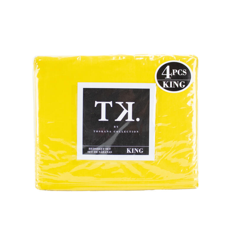King Sheet Set 4pc Assorted Colors M&C Drugstore