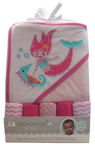DIS Petite L'amour Hooded Towel 6pc: $23.00