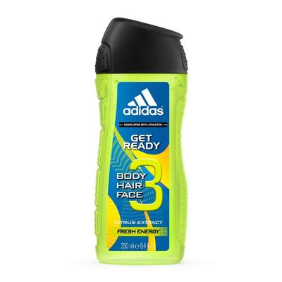 Adidas Body Wash  Get Ready 3 In 1 13.5oz: $13.01