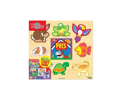 TS Shure Chunky World Puzzle And Book Pets