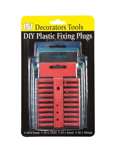 151 DIY Plastic Fixing Plugs 1 pack: $7.00