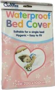 Cuddles Waterproof Single Bed Cover: $3.00