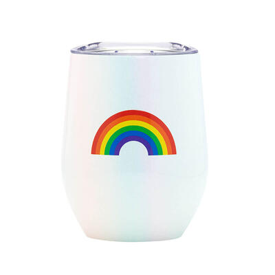 Rainbow Stainless Steel Wine Tumbler 12oz