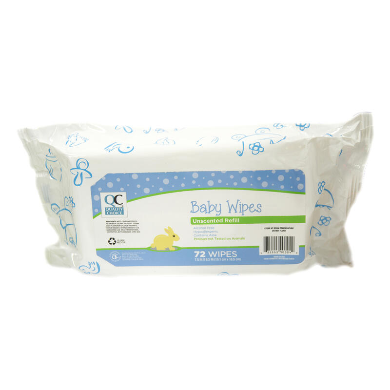 QC Baby Wipe Refill Unscented 72 ct: $10.00