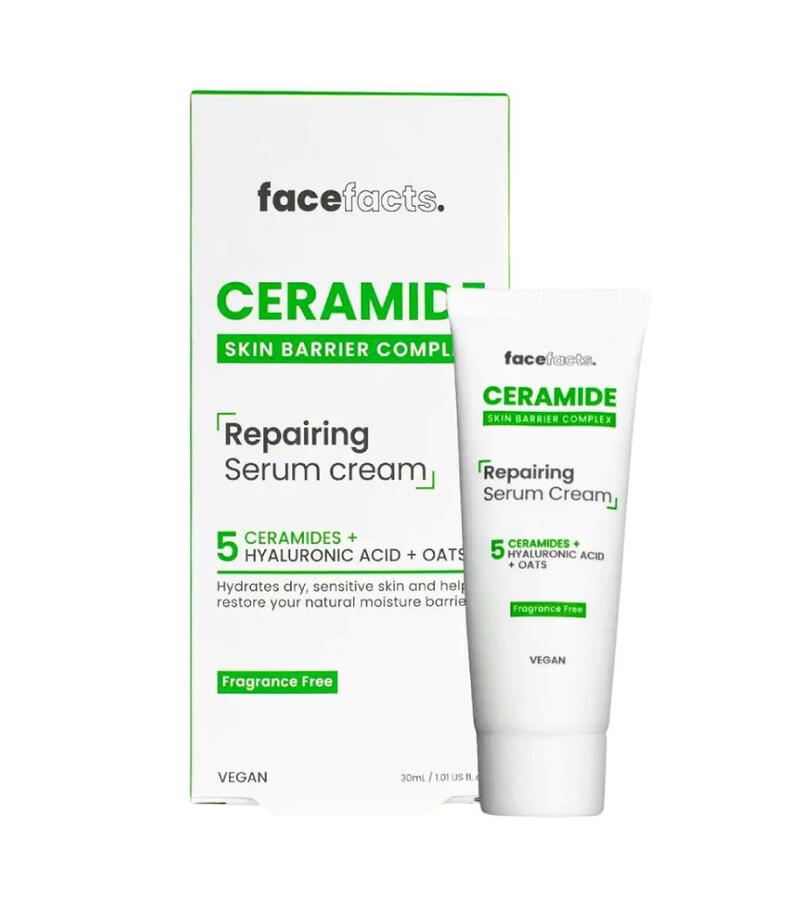 Face Facts Ceramide Skin Barrier Complex Repairing Serum Cream 1 01oz 