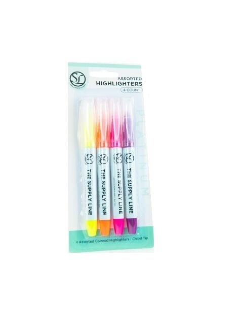 Highlighters Assorted Colors 4 count