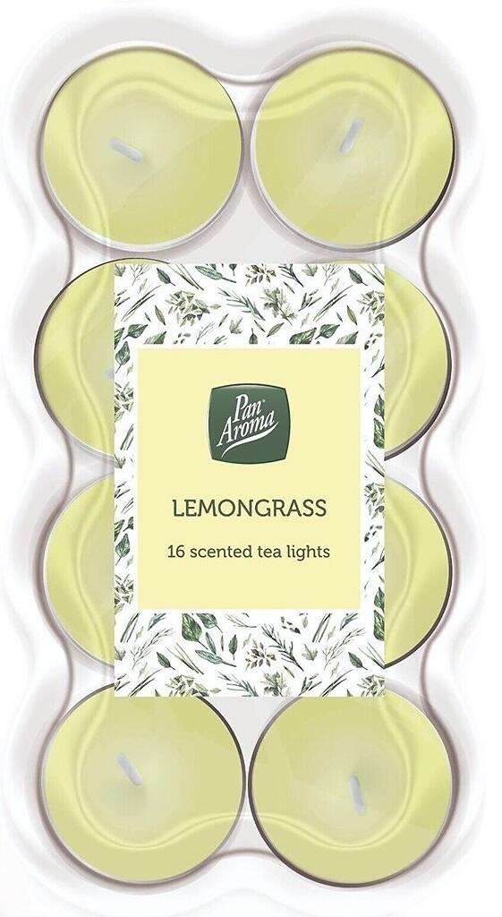 Pan Aroma Lemongrass Scented Tea Lights 16ct