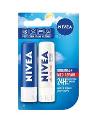 Nivea Lip Balm Original + Med Repair 2 pack: $0.00