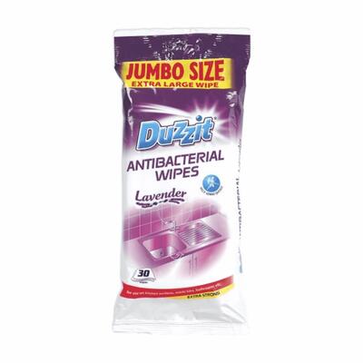Duzzit Lavender Antibacterial  Wipes 30pk: $7.00