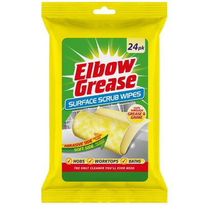 Elbow Grease Surface Scrub Wipes 24 count: $8.00
