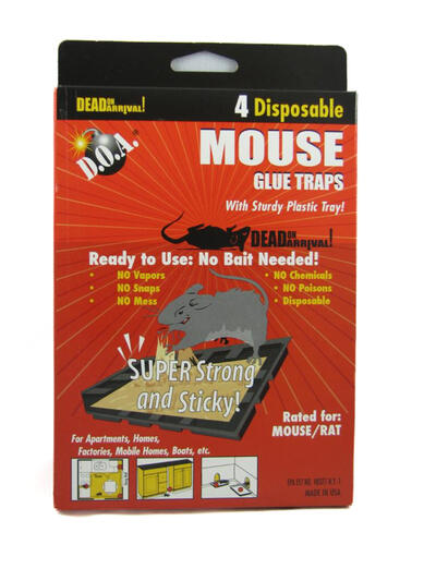 Dead On Arrival Disposable Mouse Glue Traps 2 pack: $6.00