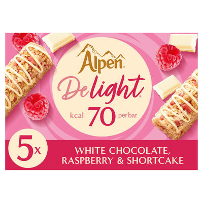 Alpen Delight White Chocolate Raspberry & Shortcake 95g