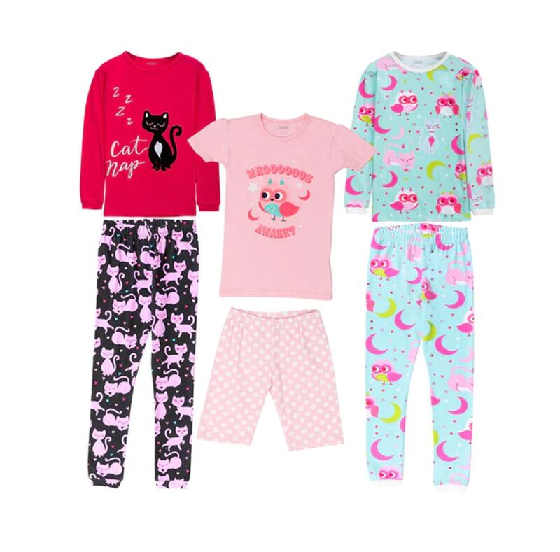 Joyin Girls Owl Pajama Assorted 2 pieces