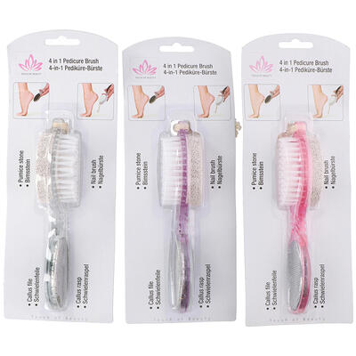 Touch Of Beauty 4-In-1 Pedicure Brush