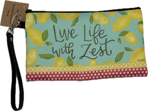 Live Life With Zest Cosmetics Bag