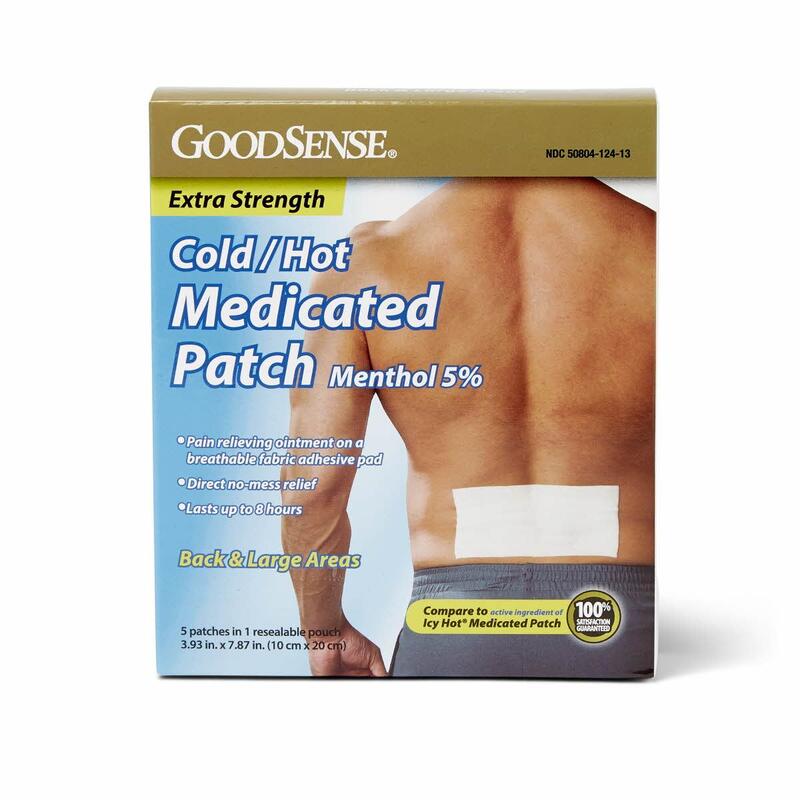 GoodSense Cold/Hot Medicated Patch Extra Strength 5ct