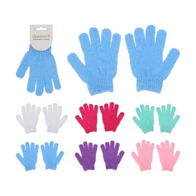 Scrub Glove Set 2pcs Assorted