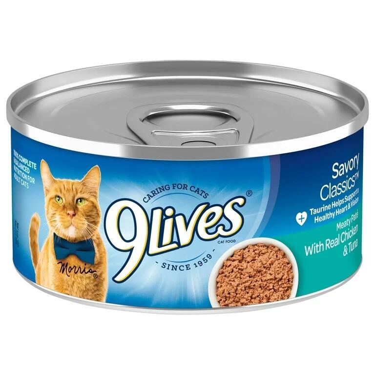 9Lives Chicken & Tuna Cat Food 5.5oz