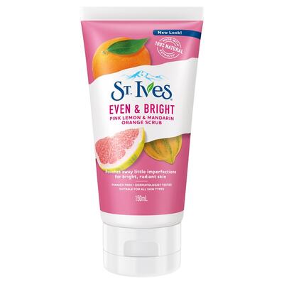 St. Ives Even & Bright Pink Lemon & Mandarin Orange Scrub 150ml