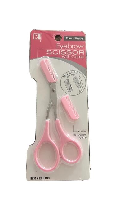 Response Eyebrow Scissor With Comb 1 count