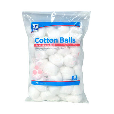 QC Cotton Balls Super Jumbo Size 70ct: $7.00