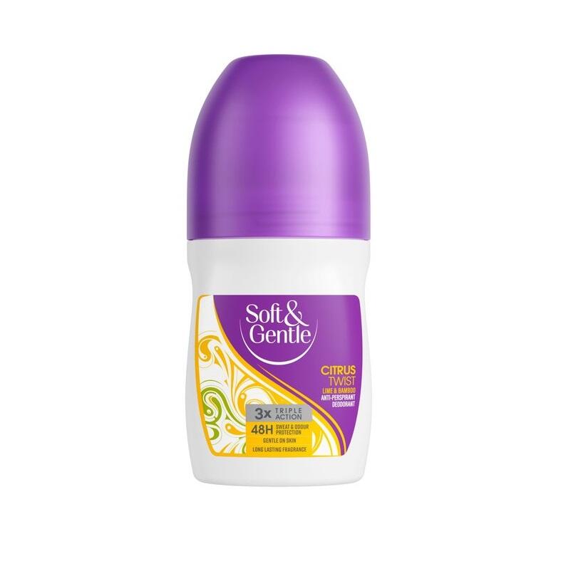 Soft And Gentle Roll On Citrus Twist 50ml: $5.00