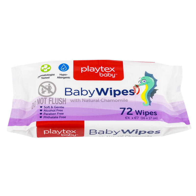 Playtex Baby Wipes With Natural Chamomile 72ct