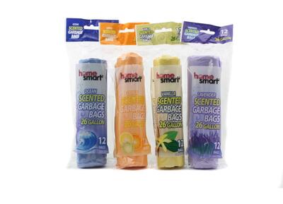 Home Smart Scented Garbage Bags Assorted 12 count