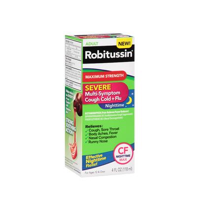 Robitussin Multi Symptom Cough Cold + Flu Pain Reliever 4fl oz: $30.95